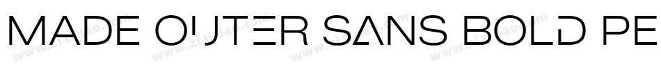 MADE Outer Sans Bold PERSONAL USE字体转换
